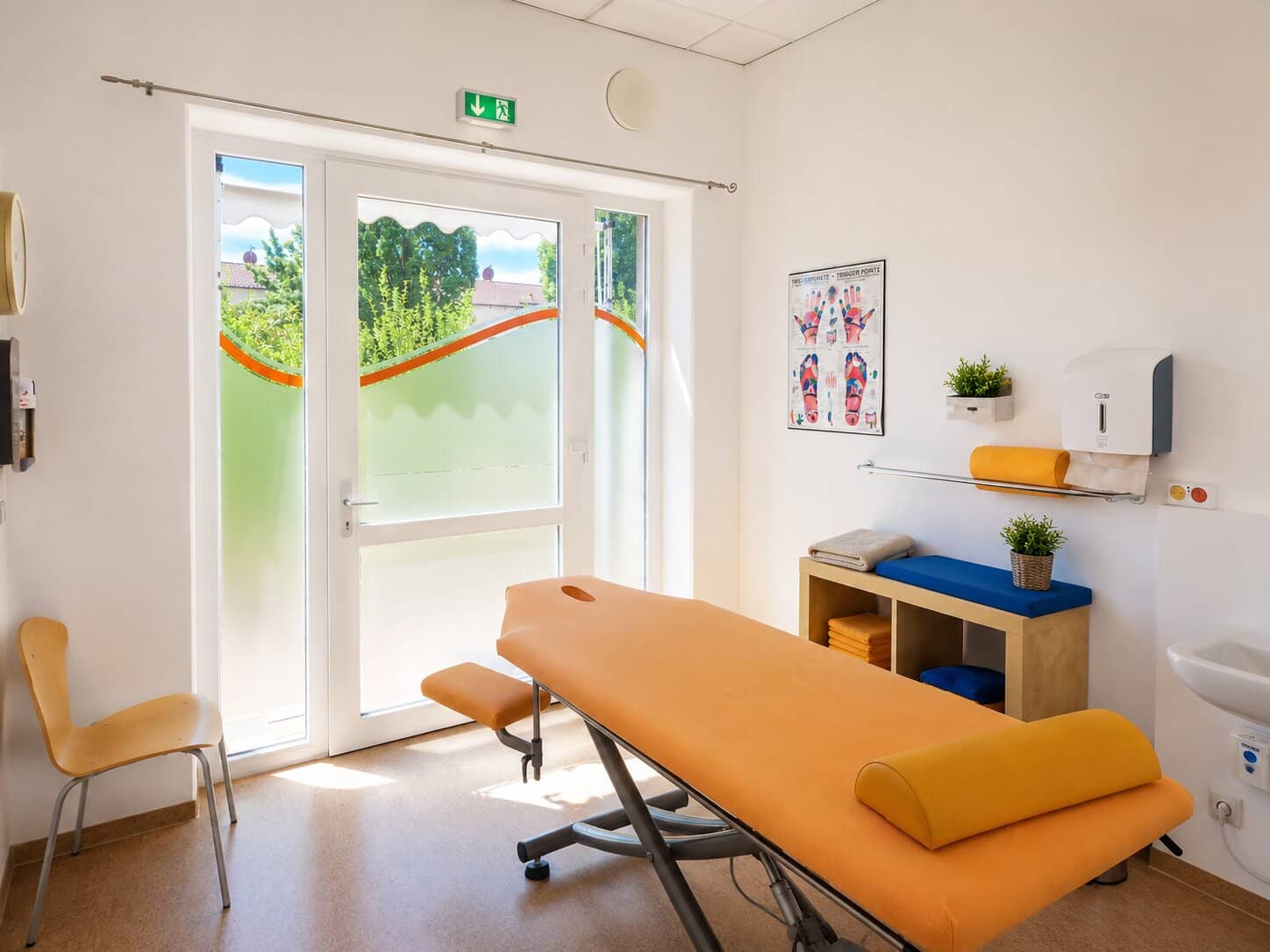 Foto eines Behandlungsraums in der Albaretto Physiotherapie in Augsburg-Kriegshaber
